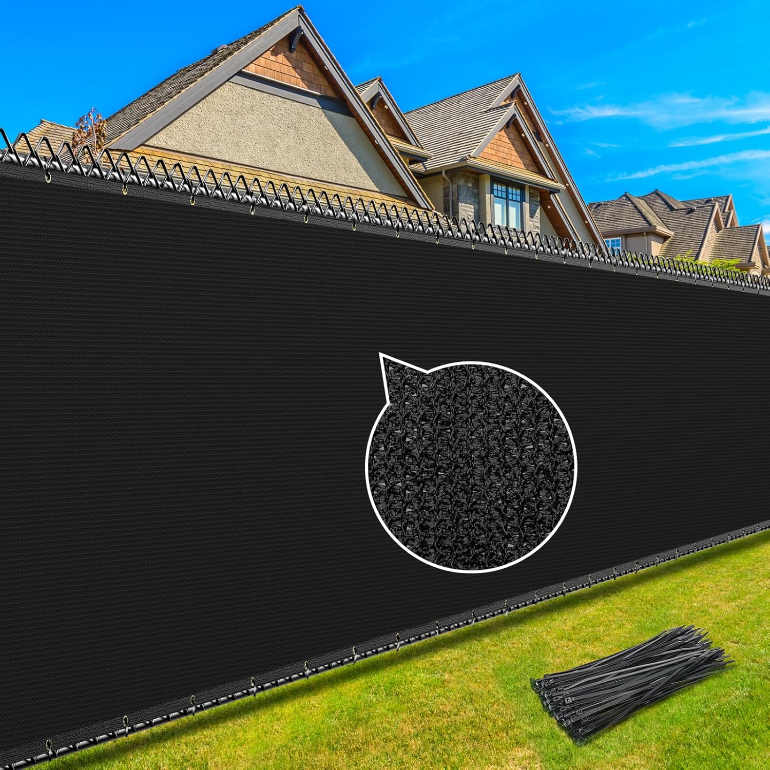 Kesfitt 90% Privacy Fence Screen, 4x50FT Heavy Duty