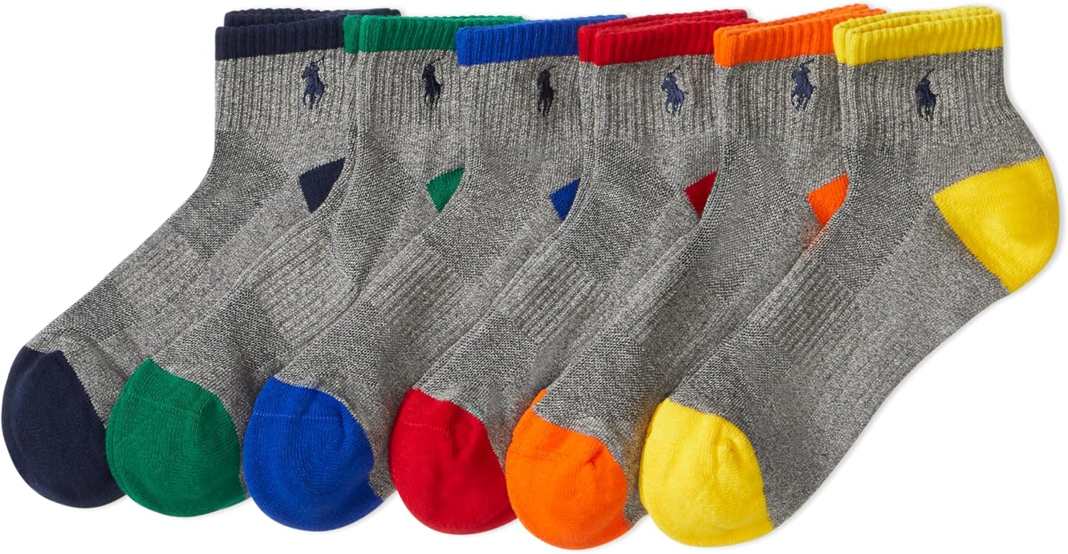 Polo Ralph Lauren Men's Athletic Performance Cotton Ankle Socks