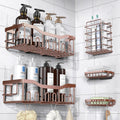 Rustproof Stainless Steel Shower Caddy 5-Pack - Large Capacity