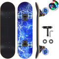 Skateboards with Colorful Flashing Wheels for Beginners - Smooth