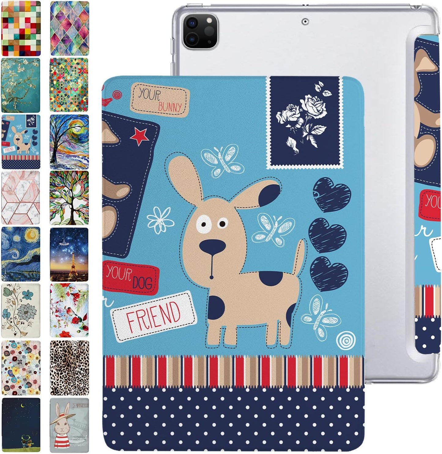 DuraSafe iPad PRO 12.9 Inch 4th Gen Case - Puppy Friend Design
