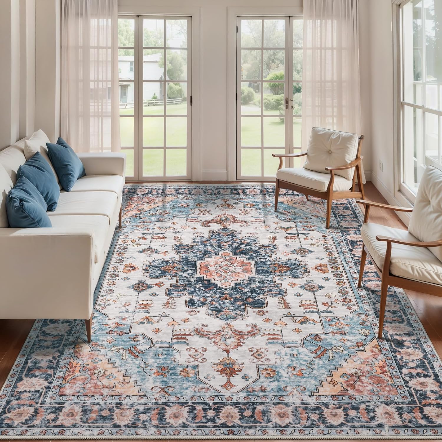 Tangsoo Vintage 4x6 Area Rug for Living Room and Bedroom