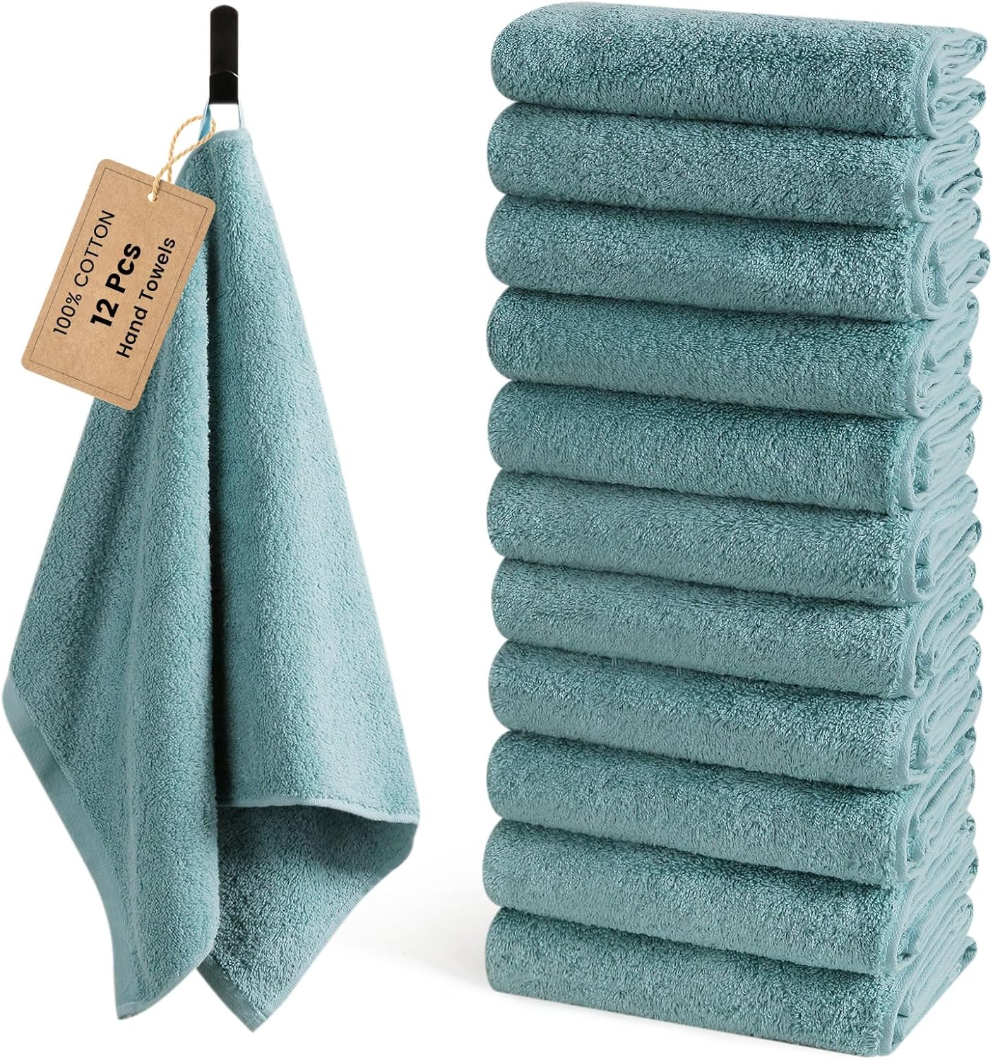 SEMAXE 12 Pack Hand Towels - Soft, Absorbent & Versatile Set