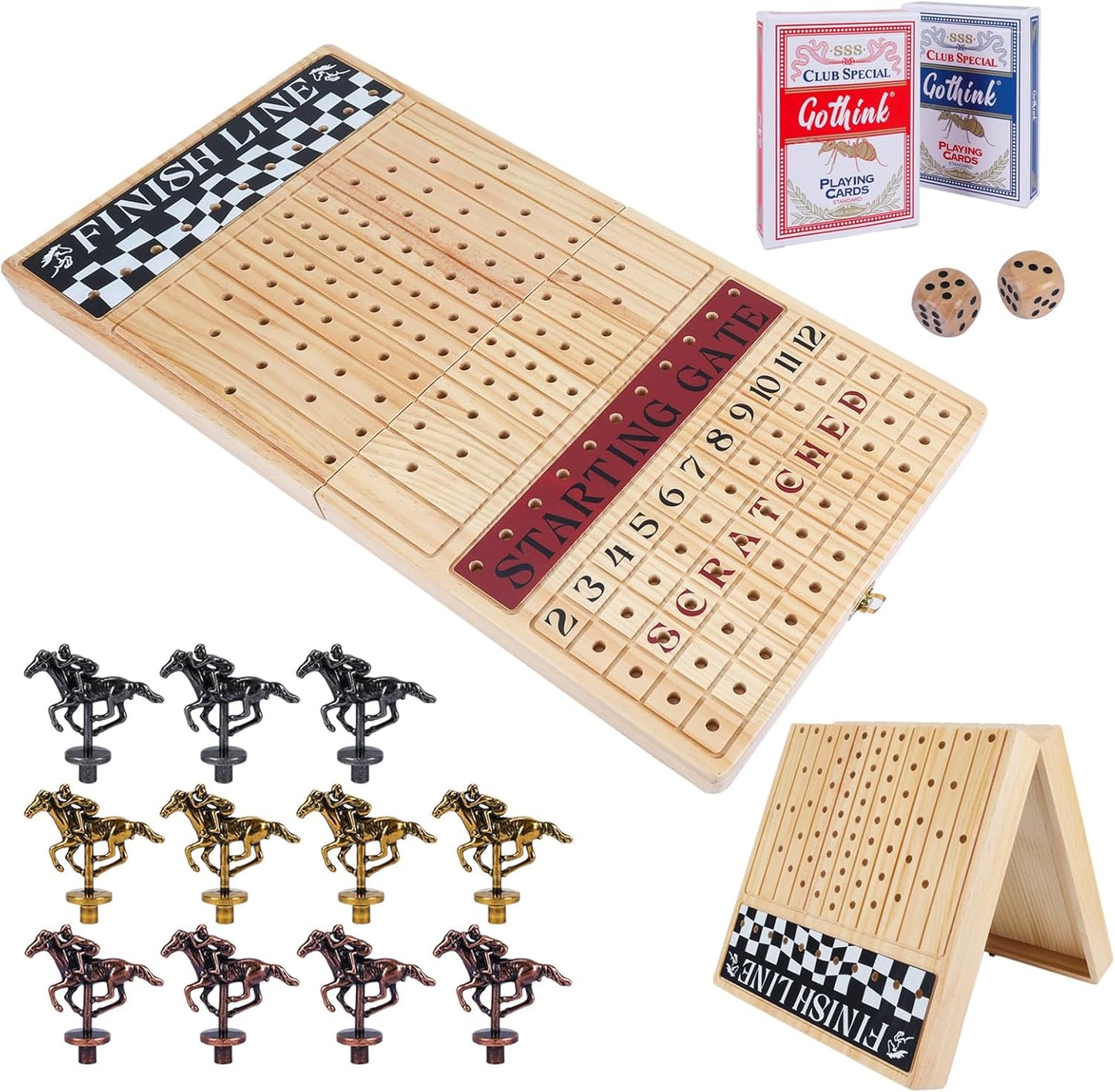Large 23 in Horse Race Board Game for Family Fun and Strategy