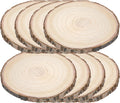 8 Pieces 10-11 in Wood Slices for Centerpieces - Natural Rustic Bases