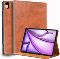 iPad Case Air 13-inch Genuine Leather Cover - Protective Shell Brown