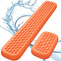 Orange Ergonomic Keyboard Wrist Rest with 144 Massage Points - Memory