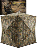 TIDEWE Hunting Blind 270See Through Pop Up Ground Blind - Forest Fade