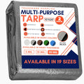 Large Waterproof Tarp 10ft x 20ft 2 Pack - Heavy Duty Protection