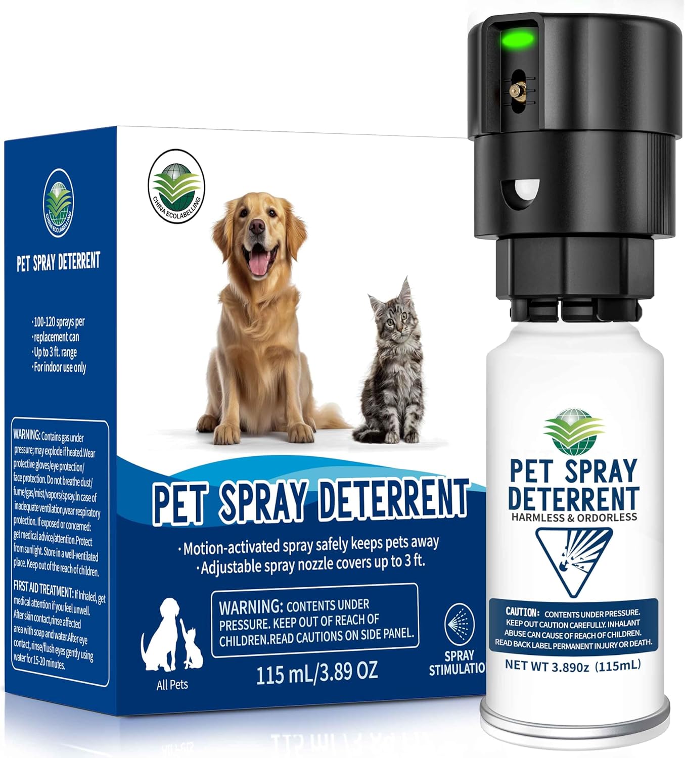 Automatic Cat Spray Deterrent System for Safe Pet Control