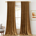 StangH Velvet Curtains 144 inches Long Luxury Blackout Drapes