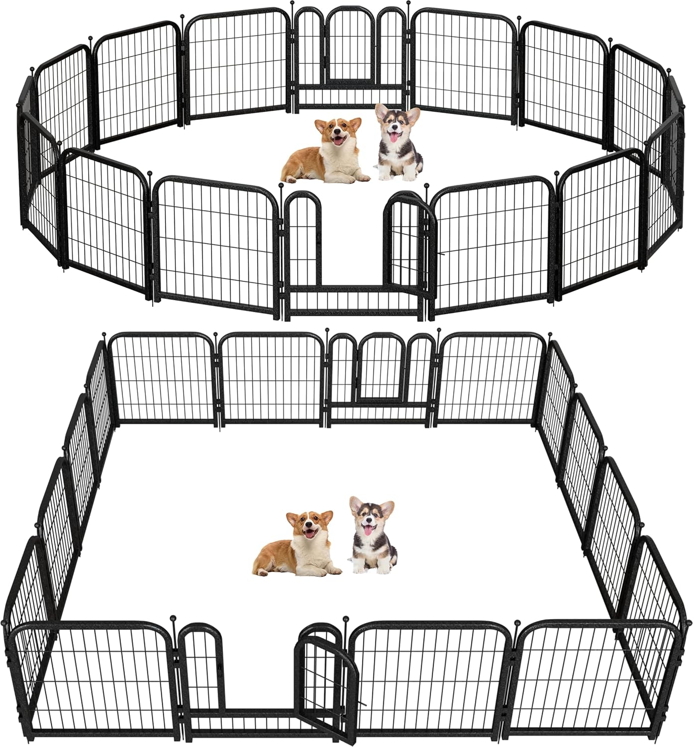 Metal Dog Playpen for Large Medium Small Dogs Indoor Outdoor