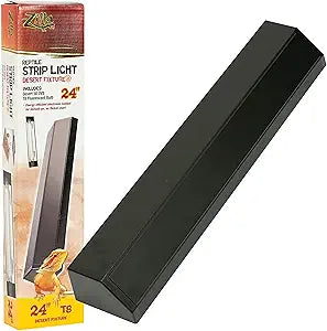 Zilla Reptile T8 Strip Light Fixture for Desert Habitats