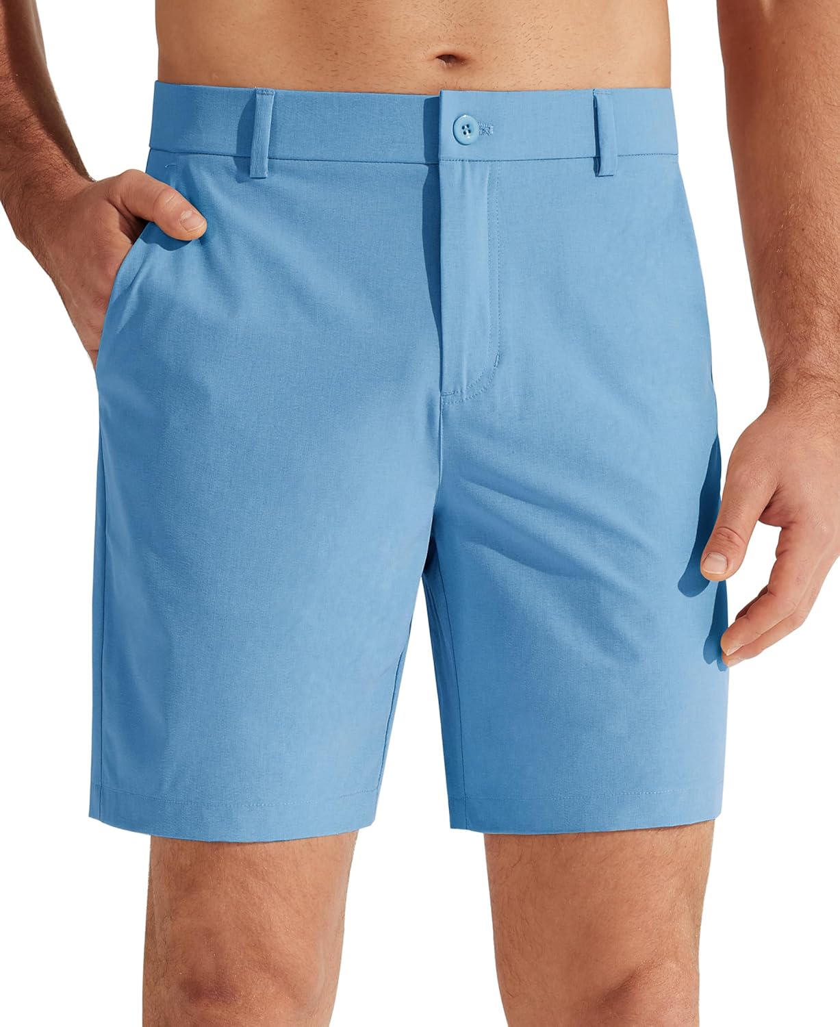 Libin Mens Golf Shorts 7in Quick Dry Lightweight Casual Wear