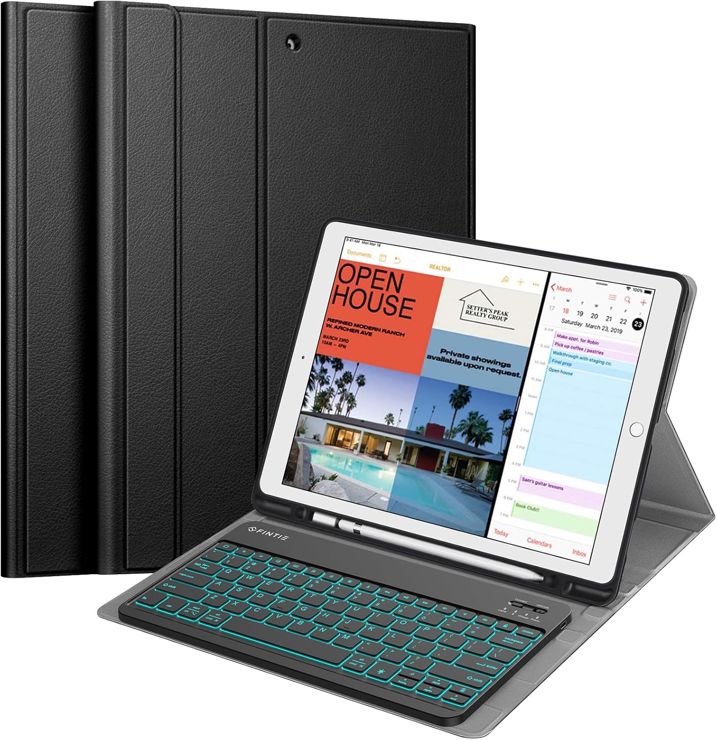 FINTIE Keyboard Case for iPad Pro 12.9 inch - Backlit & Detachable
