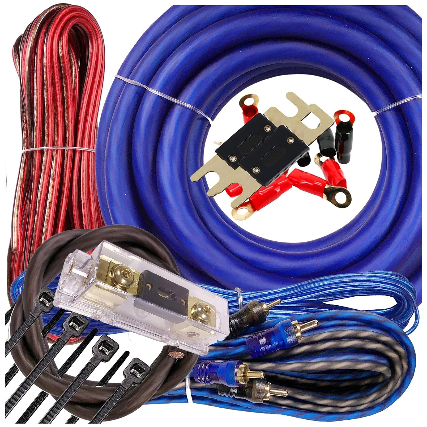 Gravity Warzone 1/0 Gauge Power Amp Kit for 5000 Watts Systems