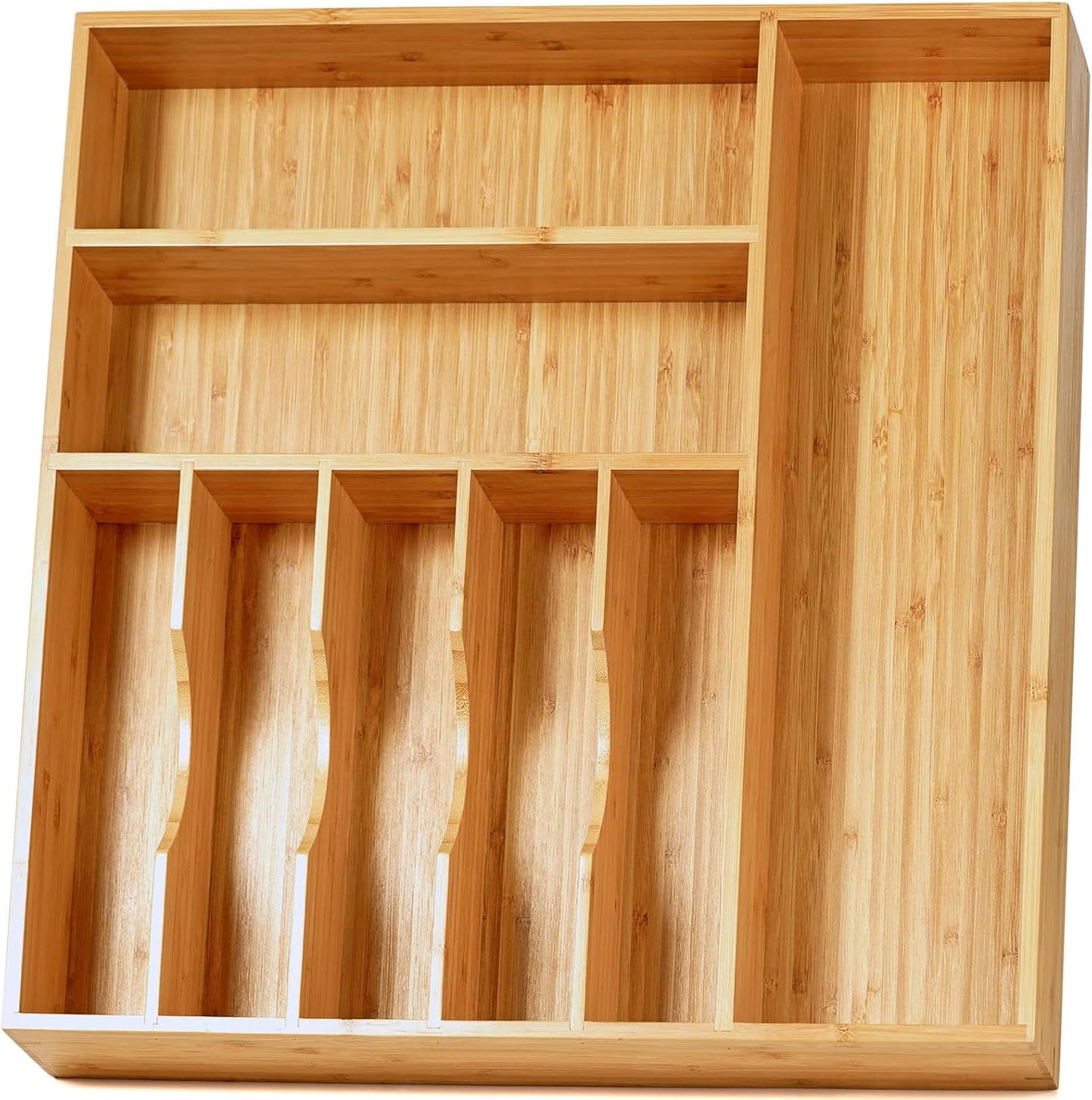 Umilife Large Kitchen Drawer Organizer for Deep Drawers