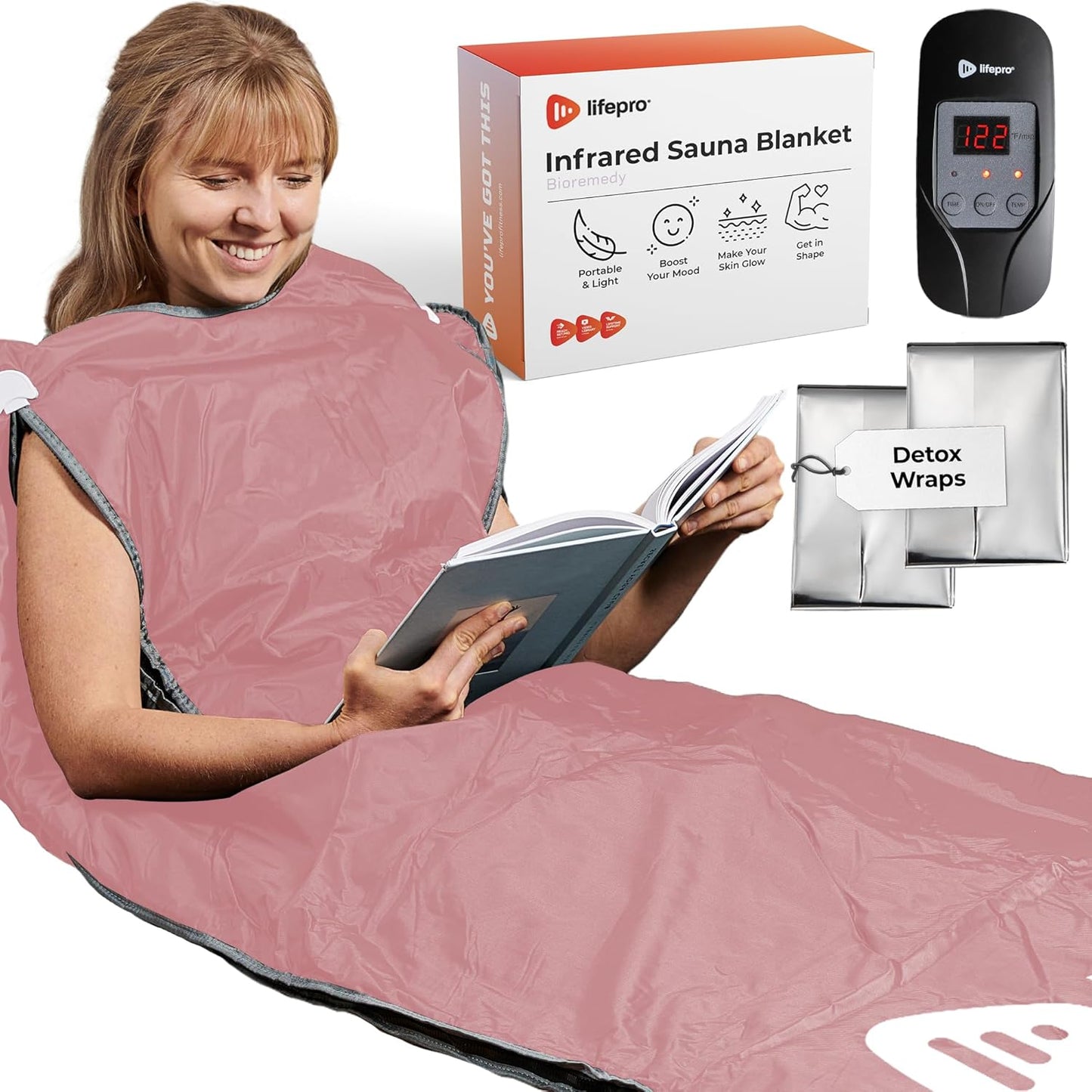 LifePro Portable Infrared Sauna Blanket - Detox & Relax Anywhere!