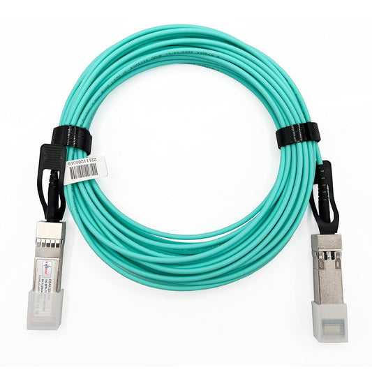 Elfcam 20m Fiber Optic Cable OM3 SFP+ to SFP+ AOC 10Gbps
