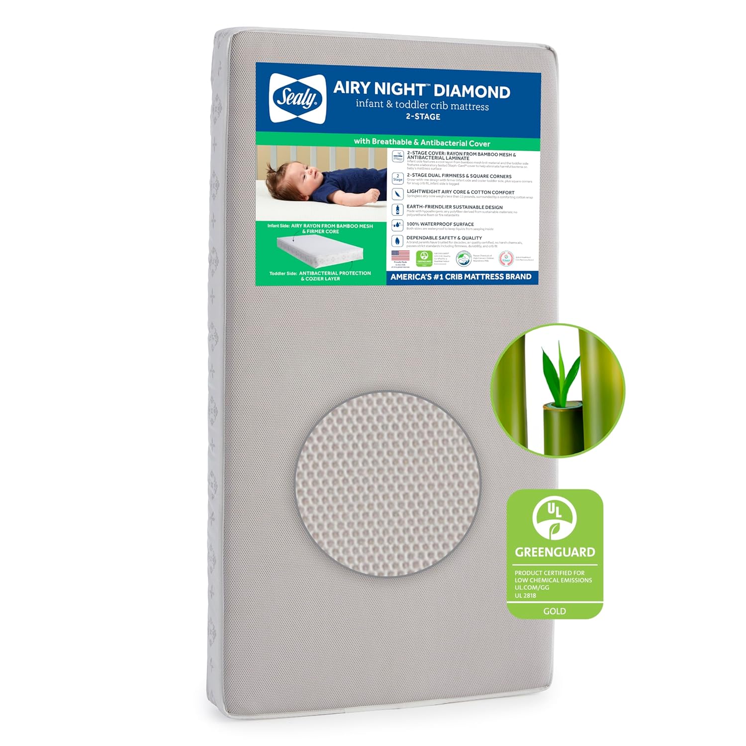 Sealy Baby Airy Night Diamond Breathable Crib Mattress Review