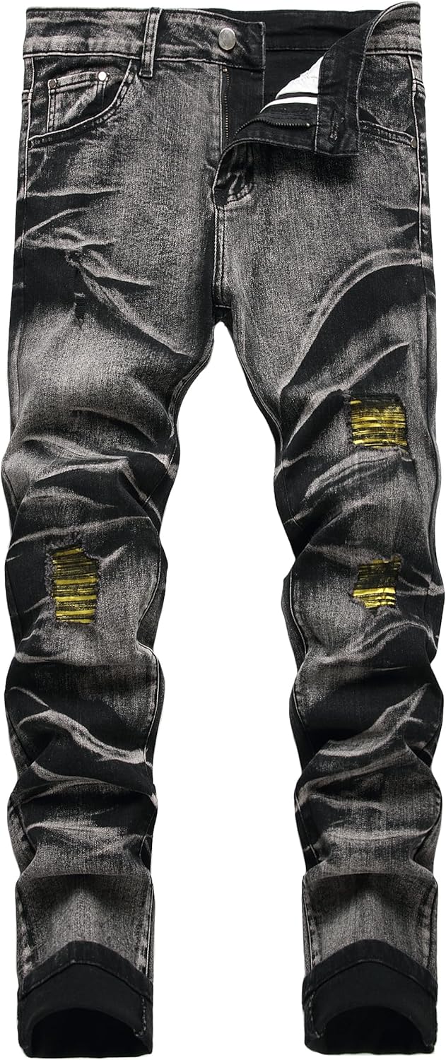 Men's Slim Fit Stretch Jeans for Comfort and Style