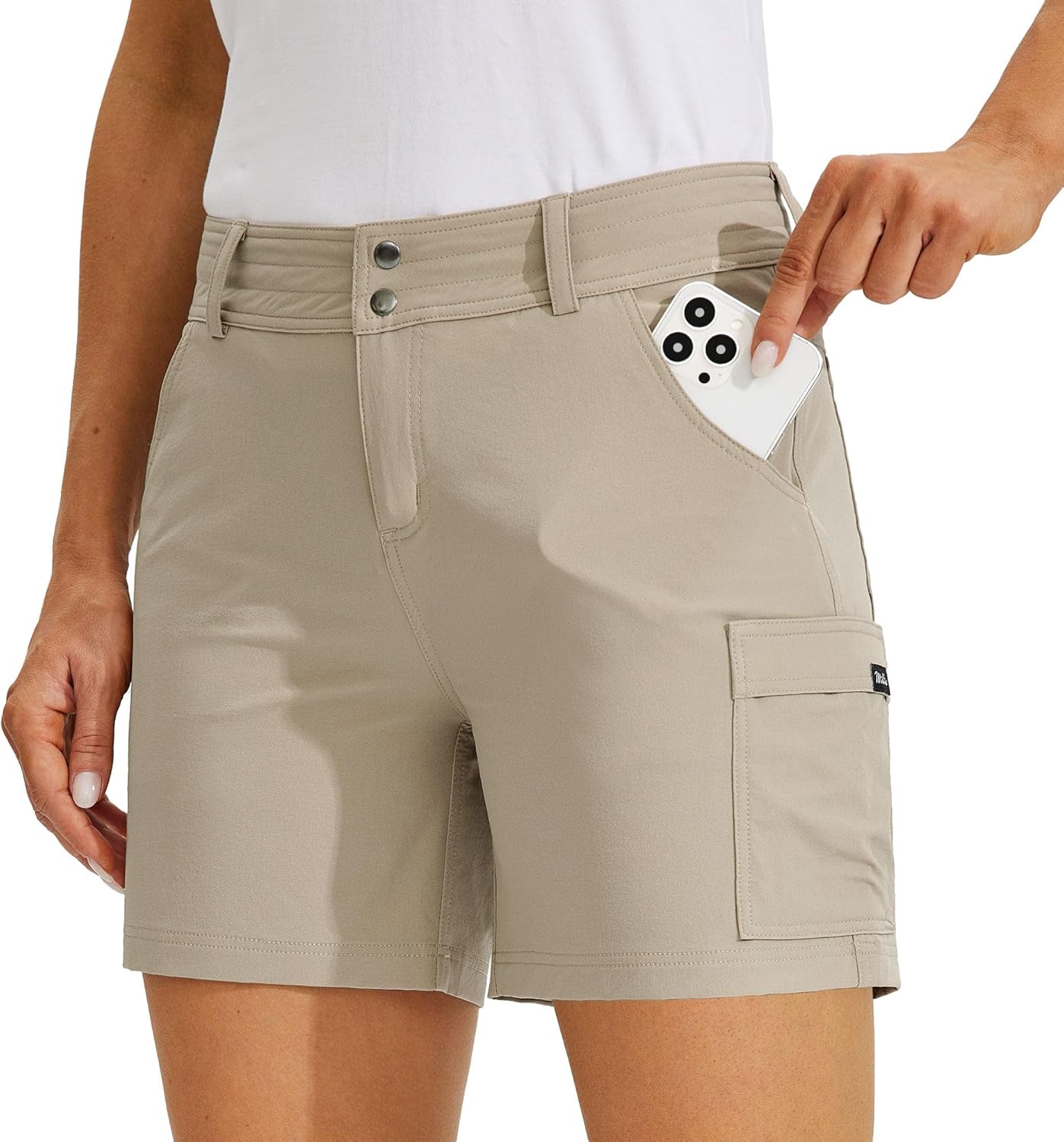 Willit Women's Golf Cargo Shorts for Hiking and Summer Fun