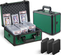 Graded Card Storage Box - 3 Row Green Slab Carrying Case