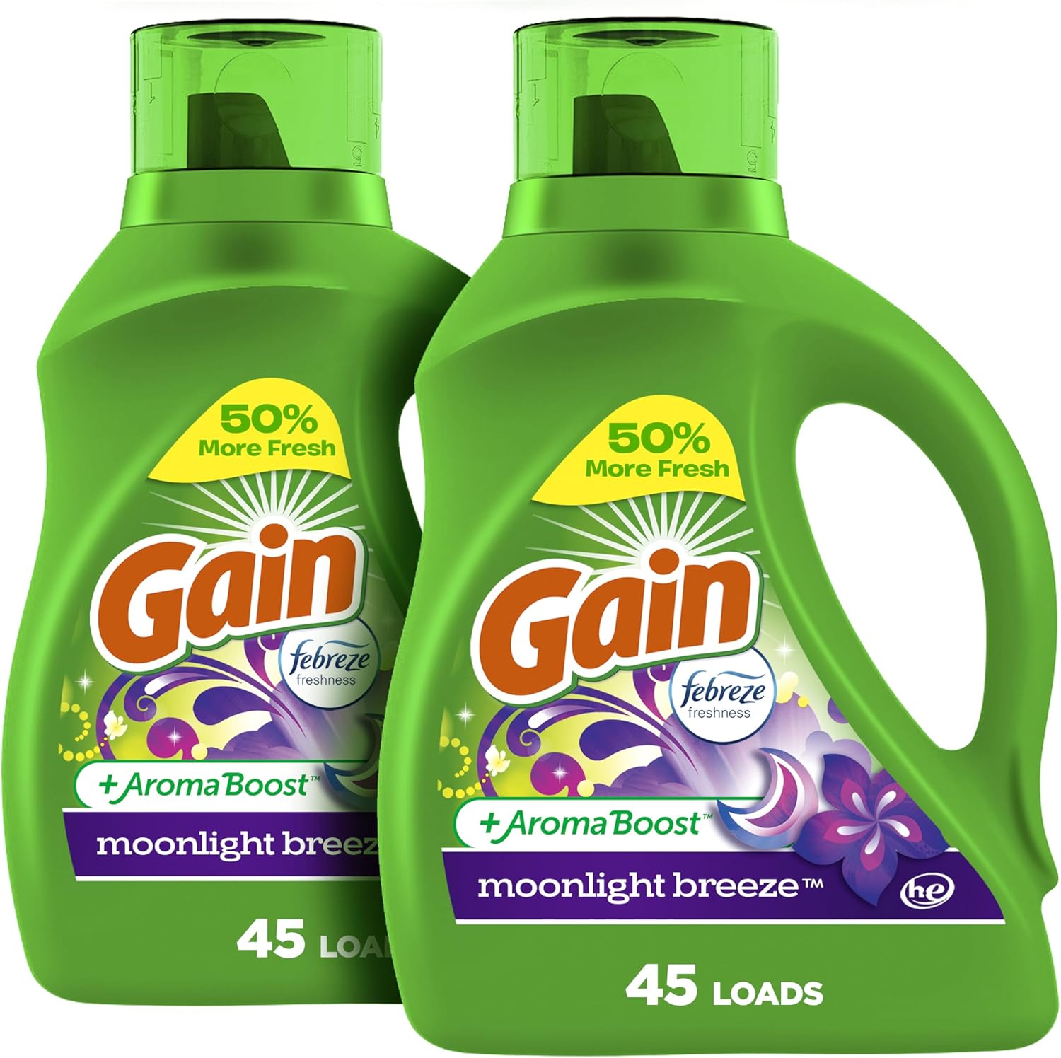 Gain Moonlight Breeze Liquid Detergent - 2 Pack