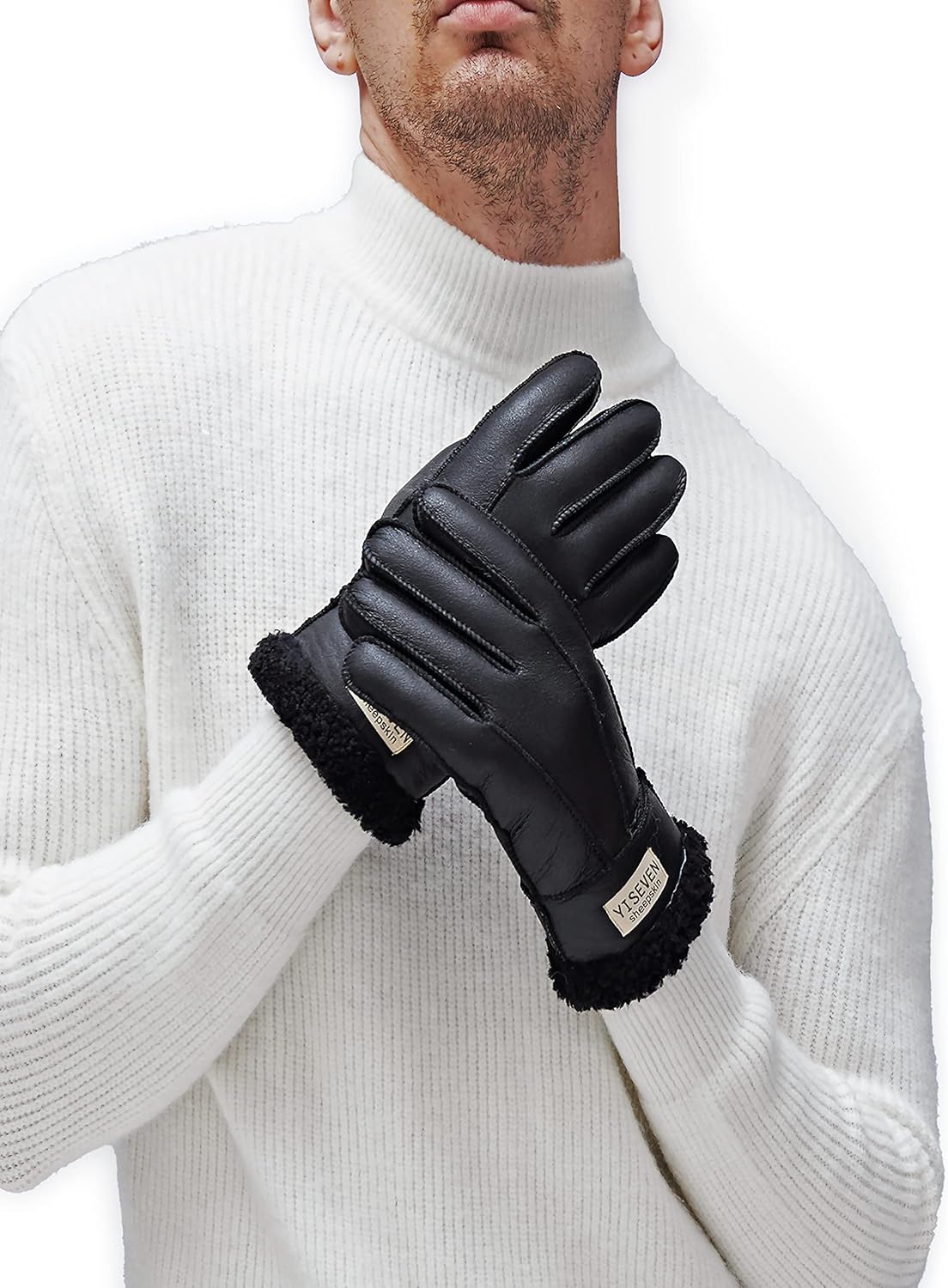 YISEVEN Sheepskin Gloves: Luxurious Winter Warmth