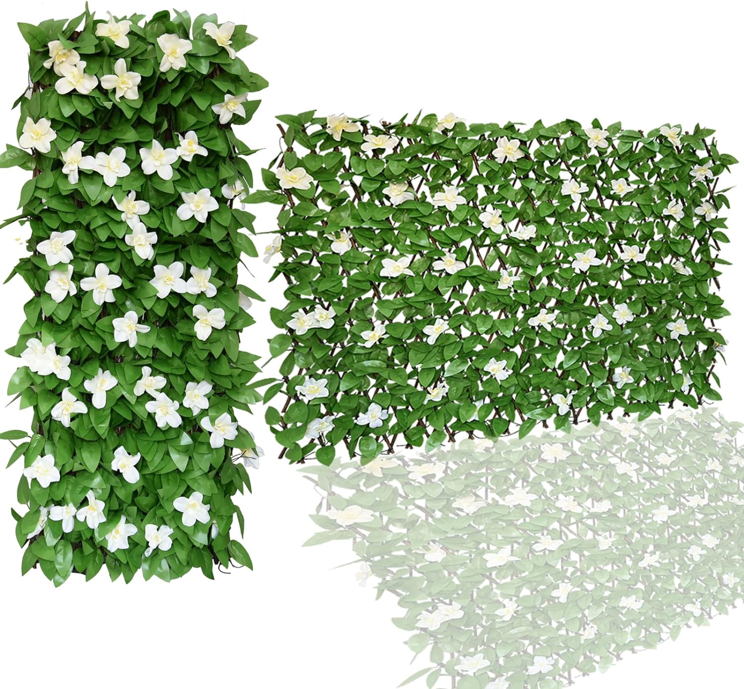 Expandable Faux Ivy Fence for Outdoor Privacy and Decor Needs