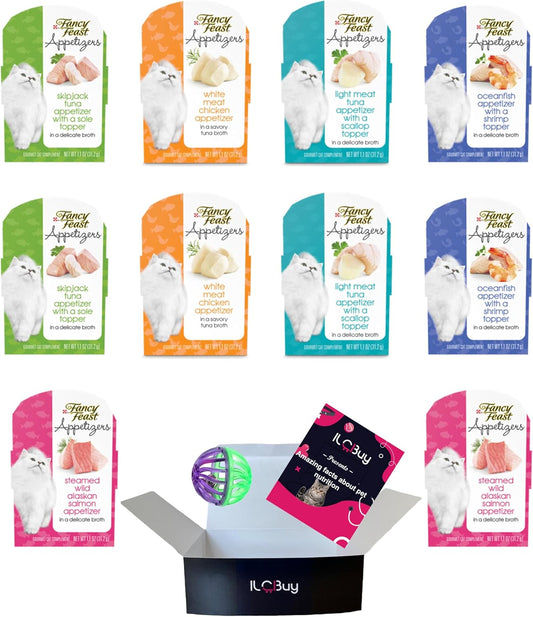 Fancy Feast Appetizers Gourmet Cat Complement Bundle for Cats