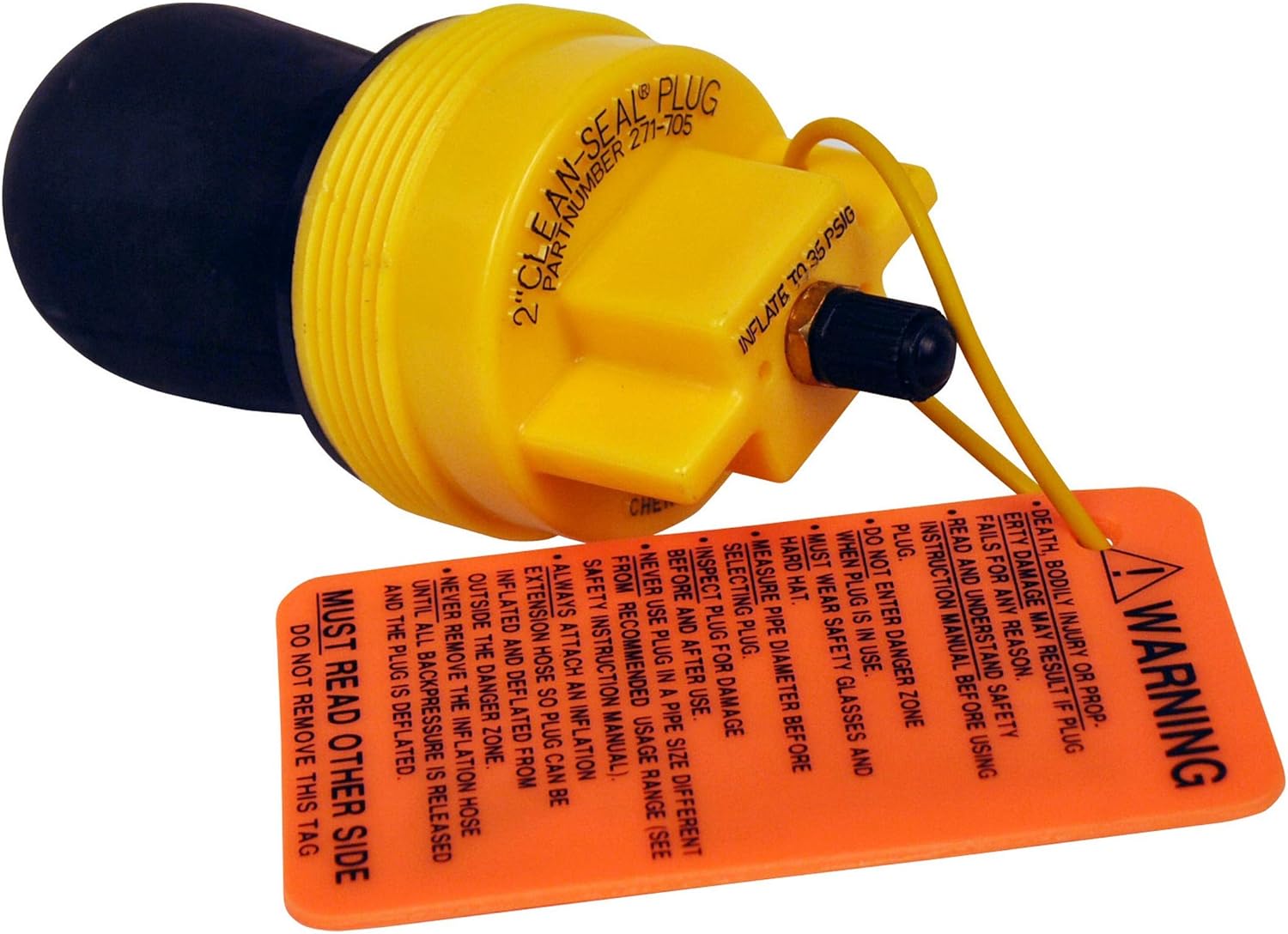 Oatey Cherne 271705 Clean-Seal 2-inch Plug for Effective Sealing