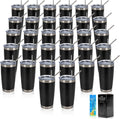20oz Stainless Steel Tumbler 32-Pack Bulk Cups - Durable Insulated Set