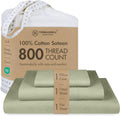 Threadmill Twin Sheets 800 TC Jacquard Celine Sage Green - Luxury