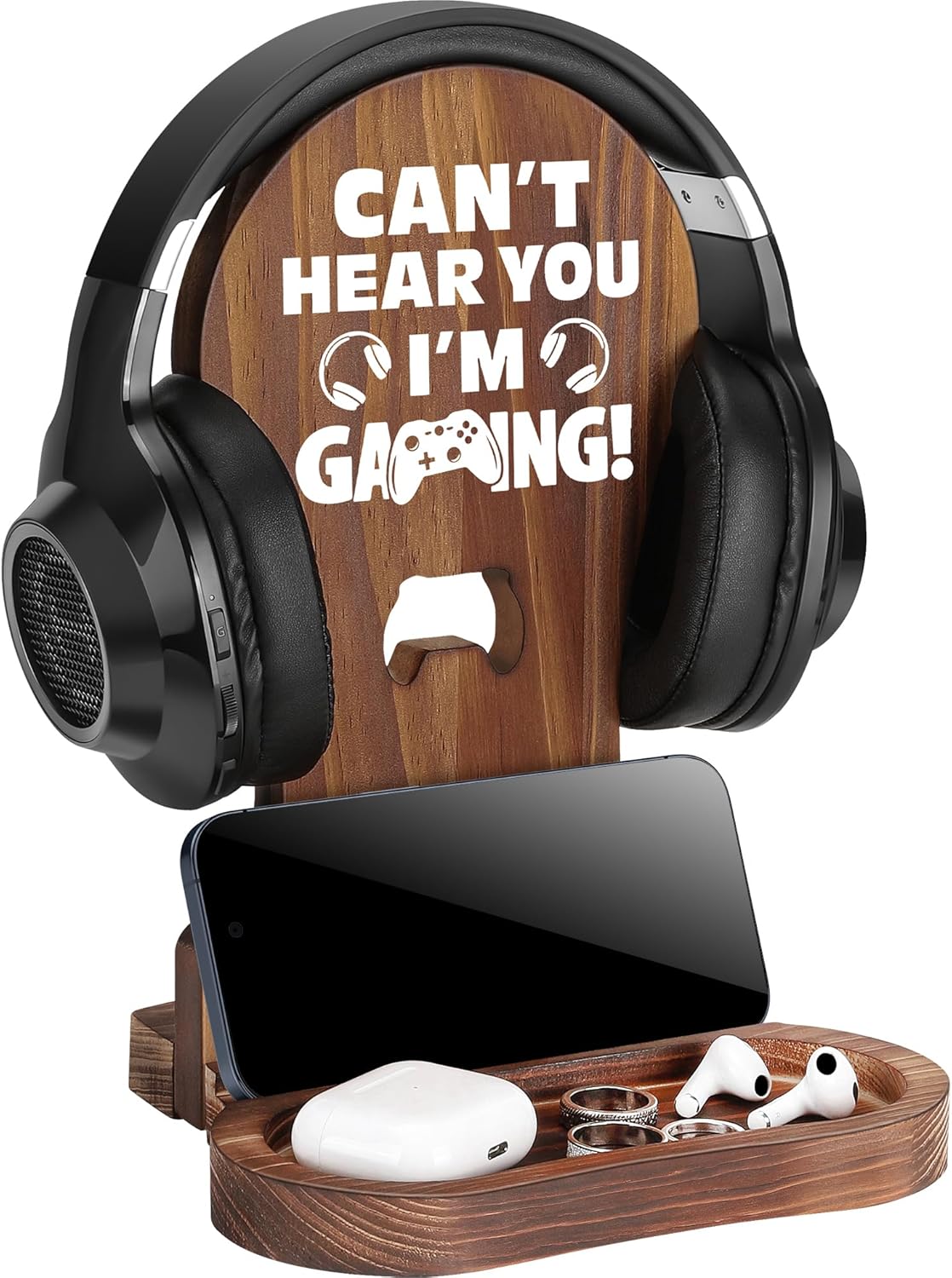 Gamer Room Essential: Wooden Headset Stand