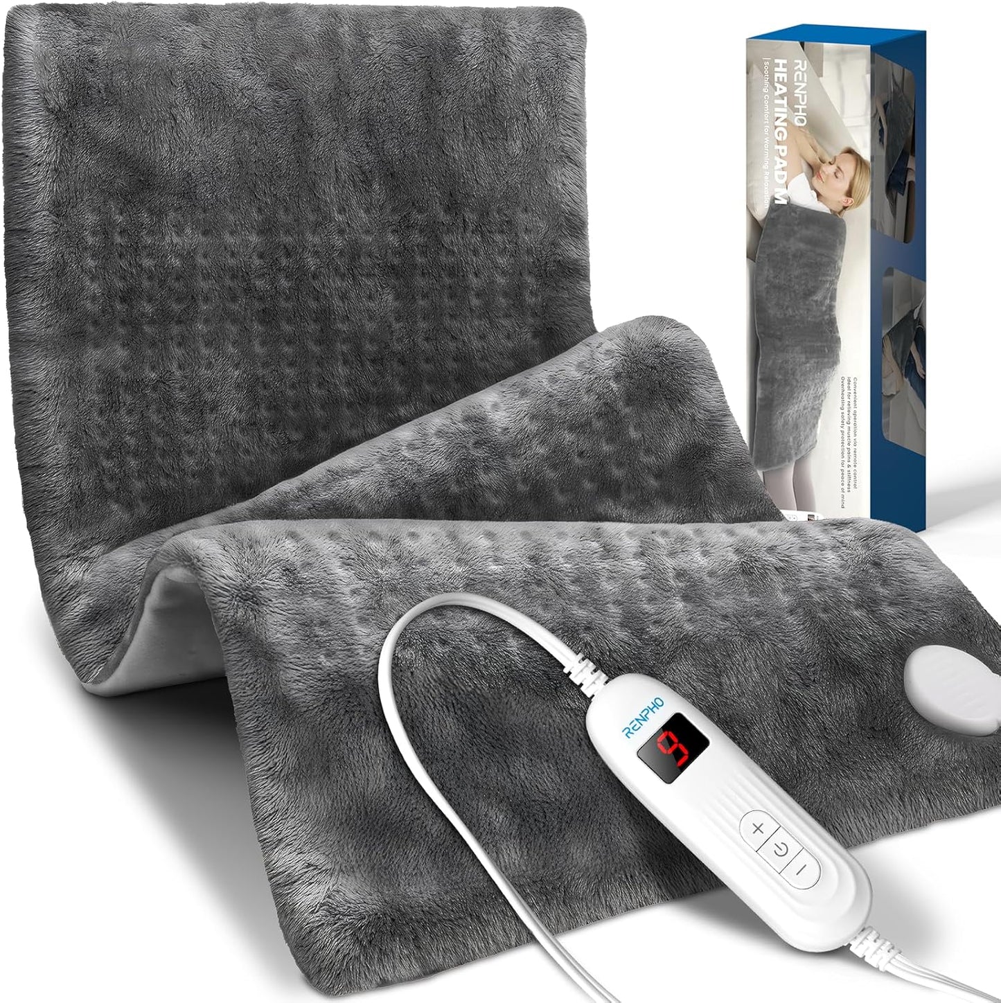 Large Heating Pad for Back Pain Relief - Full Body Comfort