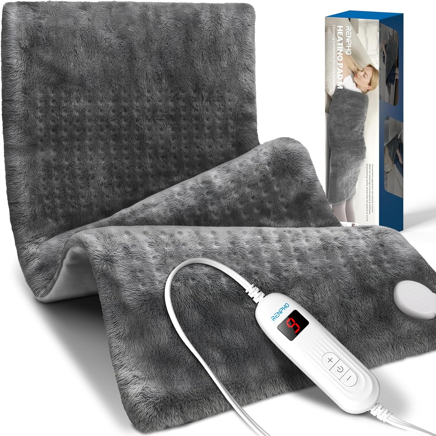 Large Heating Pad for Back Pain Relief - Full Body Comfort