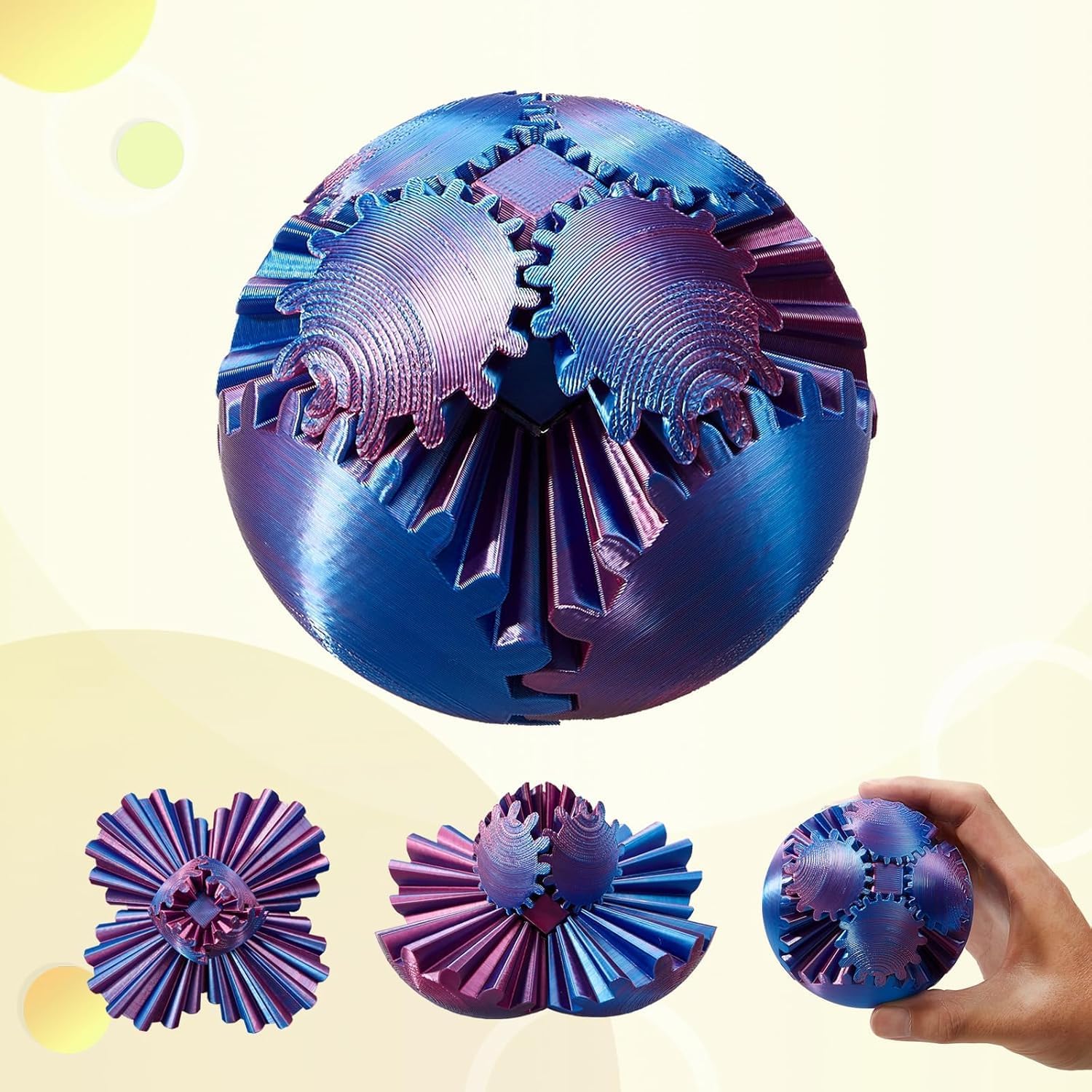 Stress-Relief Rotating Gear Balls