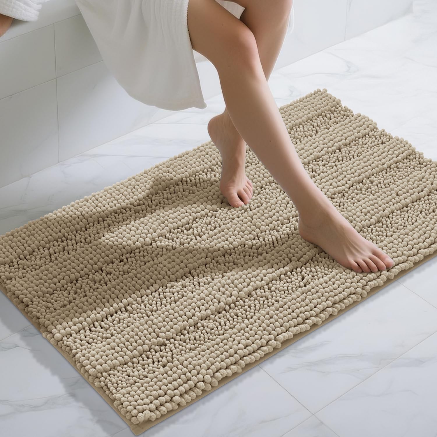 Yimobra Non Slip Super Absorbent Bathroom Rug Mat for Comfort