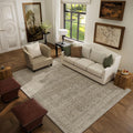 Washable Area Rug 5x7 for Living Room - Stain Resistant Low Pile