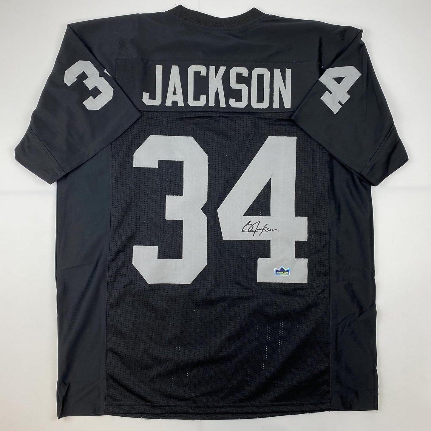 Facsimile Autographed Bo Jackson Oakland Las Vegas Jersey XL