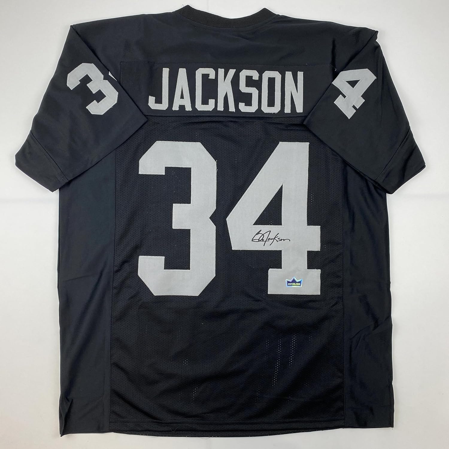 Facsimile Autographed Bo Jackson Oakland Las Vegas Jersey XL