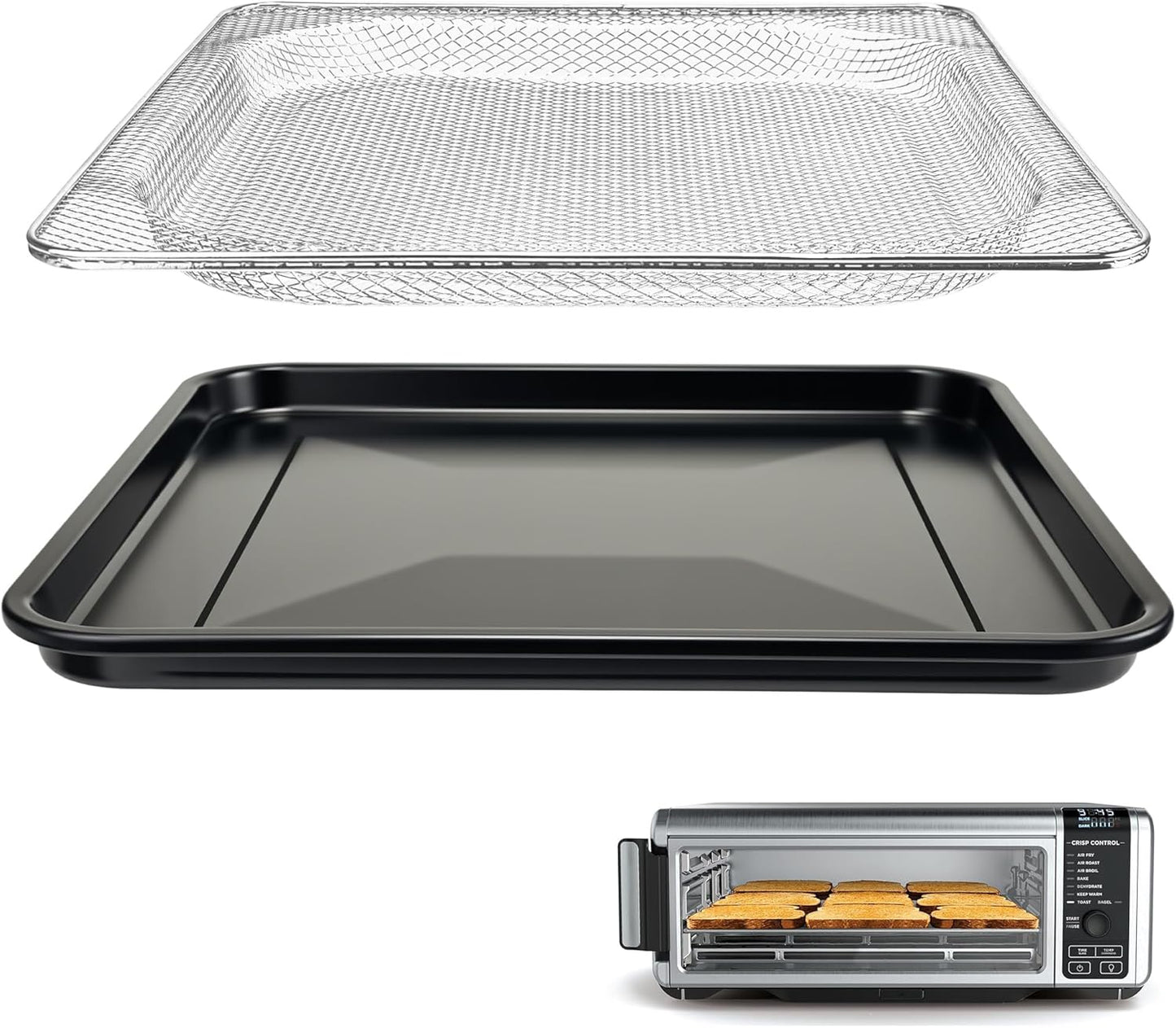 Ninja SP101 Air Fryer Oven: Stainless Mesh Baking Pan by Brikinte
