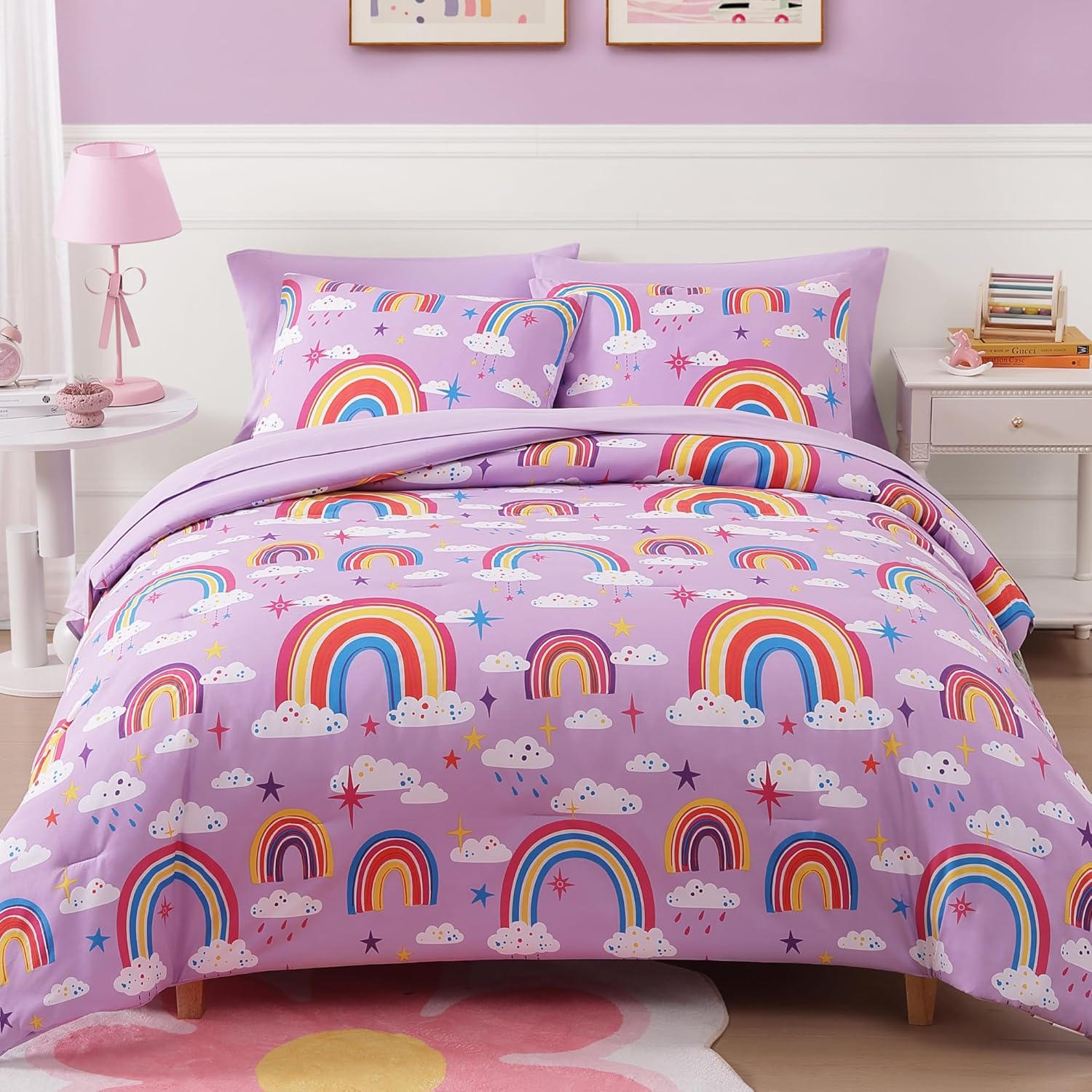 Full Size Comforter Set for Boys with Glow in the Dark Design
