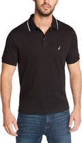 Nautica Men's Classic Fit Short Sleeve Dual Tipped Collar