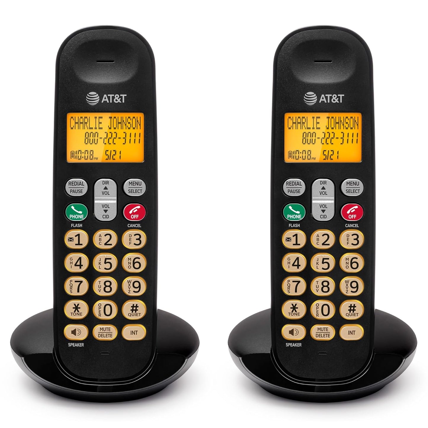 AT&T Cordless Phone with LCD Display and Full Duplex Speakerphone
