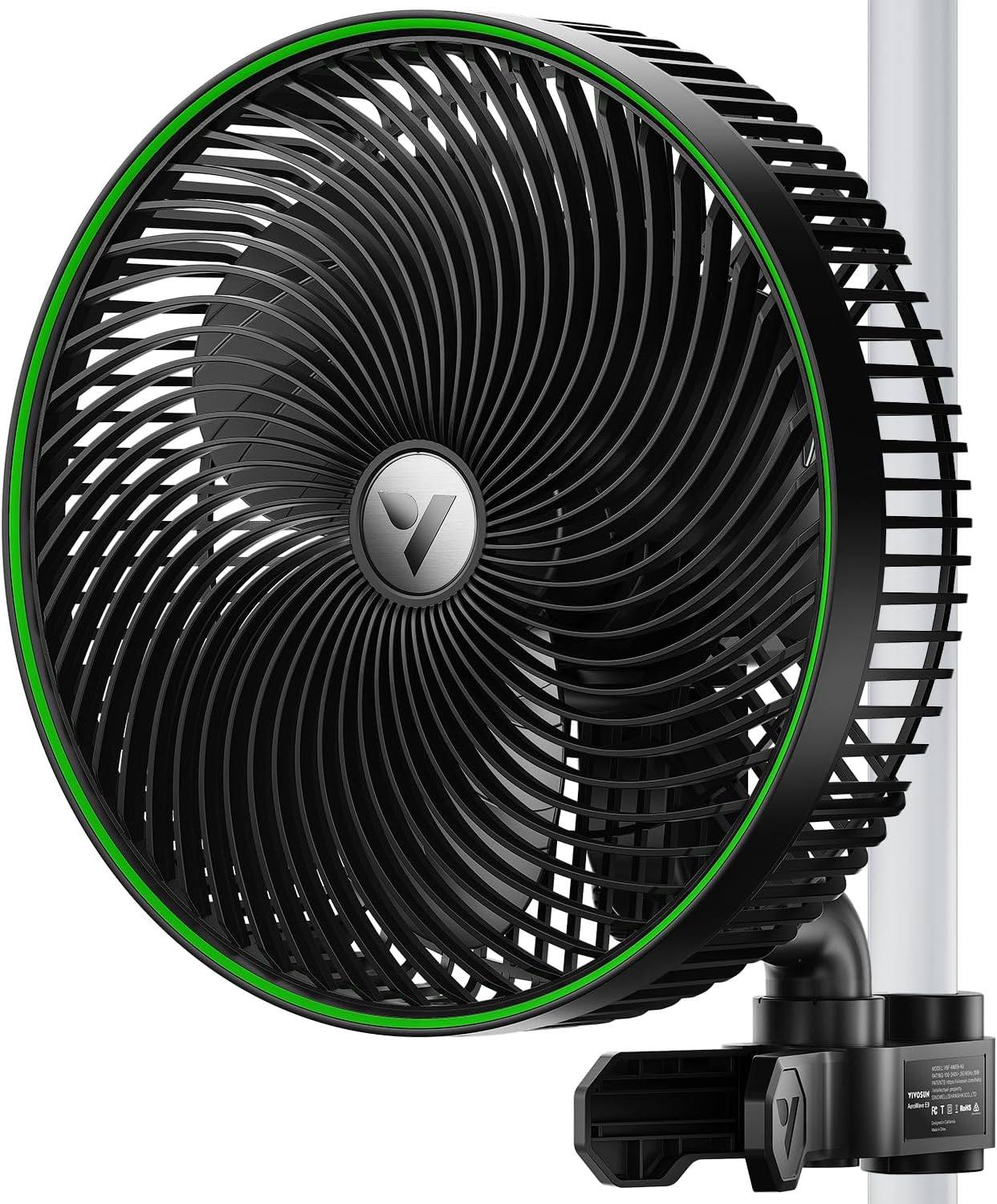 VIVOSUN AeroWave E9 Clip Fan: WiFi-Controlled, Strong Airflow