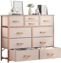 LUMTOK 10-Drawer Dresser Fabric Storage - Compact Vertical Organizer