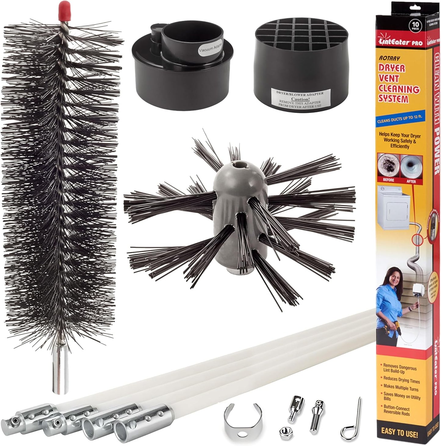 Dryer Vent Duct Cleaning Kit for Safe and Efficient Use