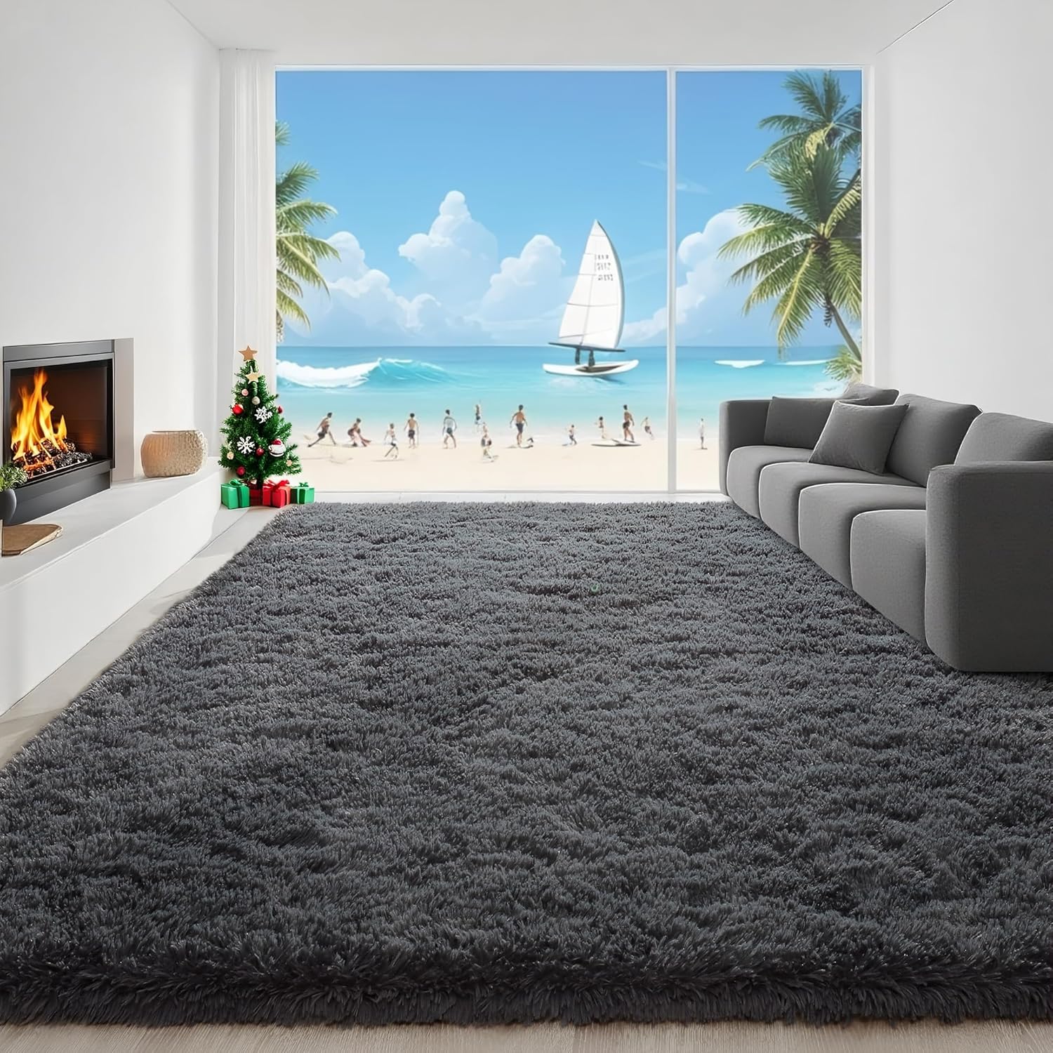 5x8 Machine Washable Area Rugs for Bedroom Living Room Decor